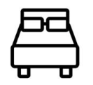 icone représentant le nombre de lits double disponibles dans les residences Lelysse