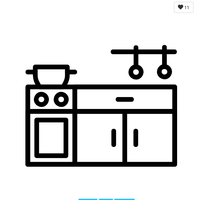 icone representant la liste des équipements de cuisine disponibles dans la résidence Lelysse